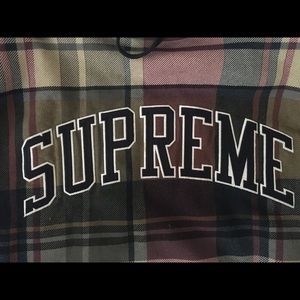 Supreme Plaid Hoodie NWOT